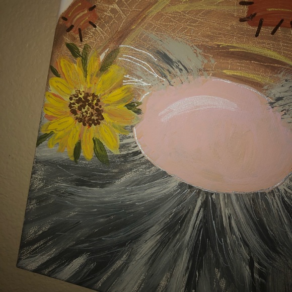 Hand Painted Fall Gnome 8x10 Canvas - Picture 12 of 12